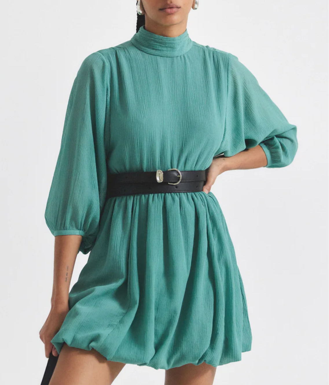 Alex Bubble Hem Dress  Village Tailor