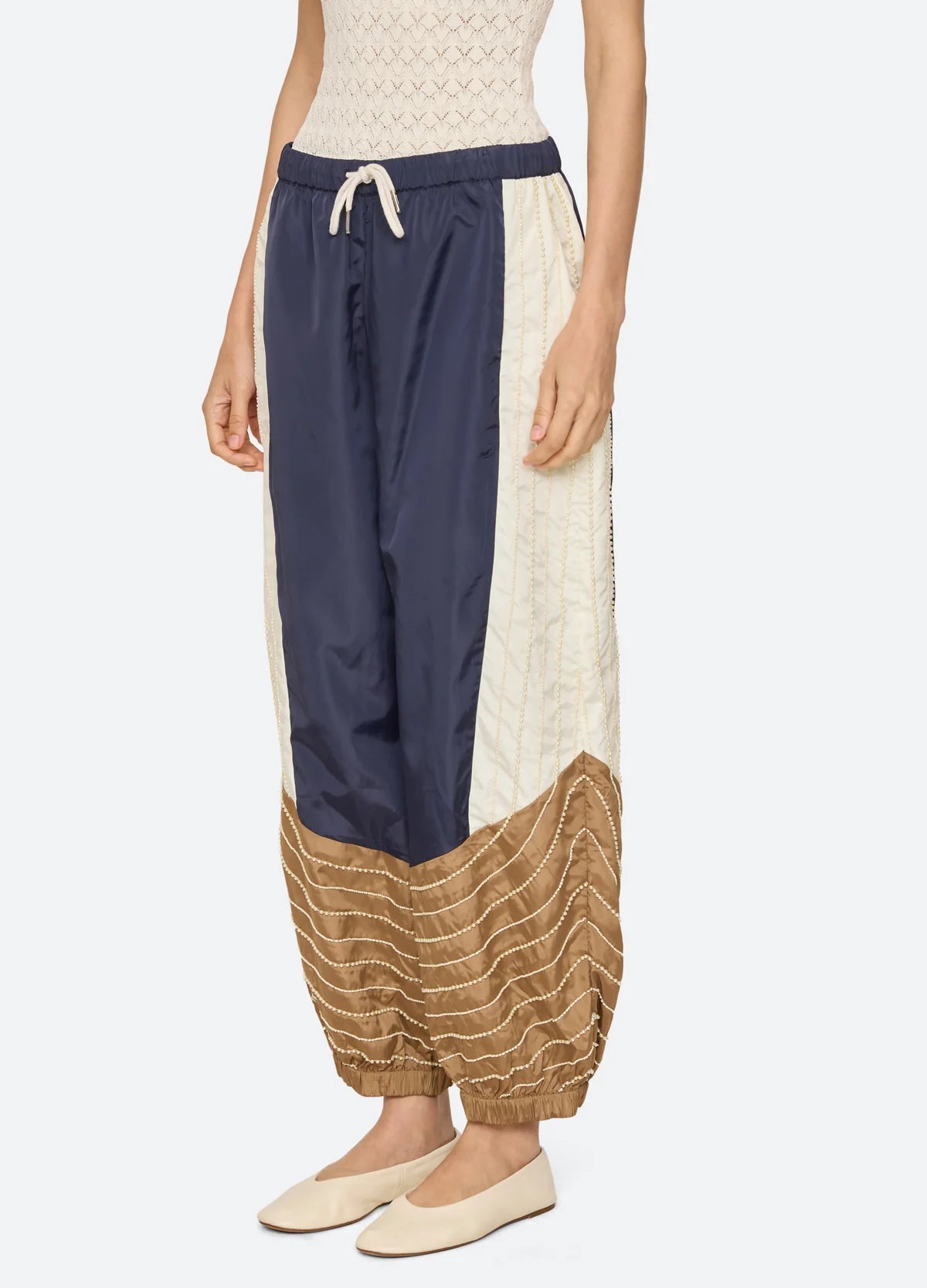 Quinn Embellished Beaded Jogger