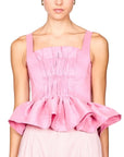 Gathered Top with Straps