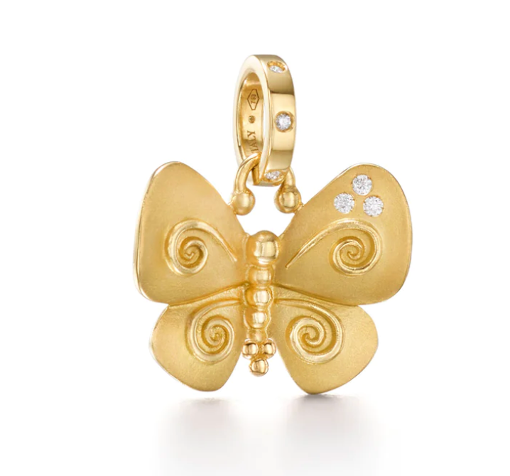 18K Golden Butterfly Pendant