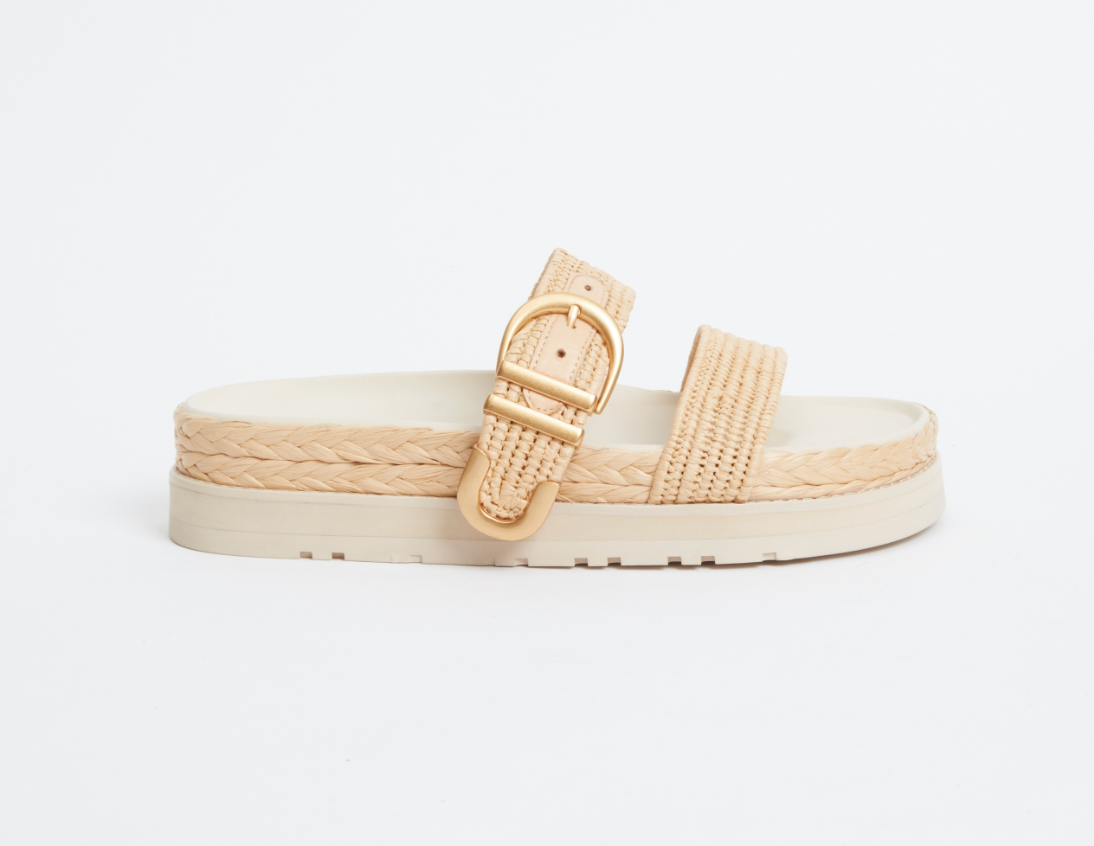 Tailor Rafia Aida Raffia Buckle Sandal – Village Tailor