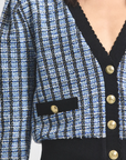 Ky Stretch Tweed Cardigan Jacket