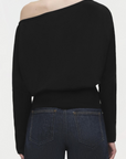 Lavina Draped Off Shoulder Sweater