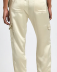 Elian Stretch Satin Twill Cargo Pant