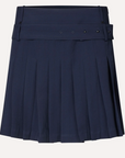 Belted Pleated Skirt