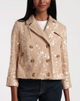 Sequin Moto Jacket