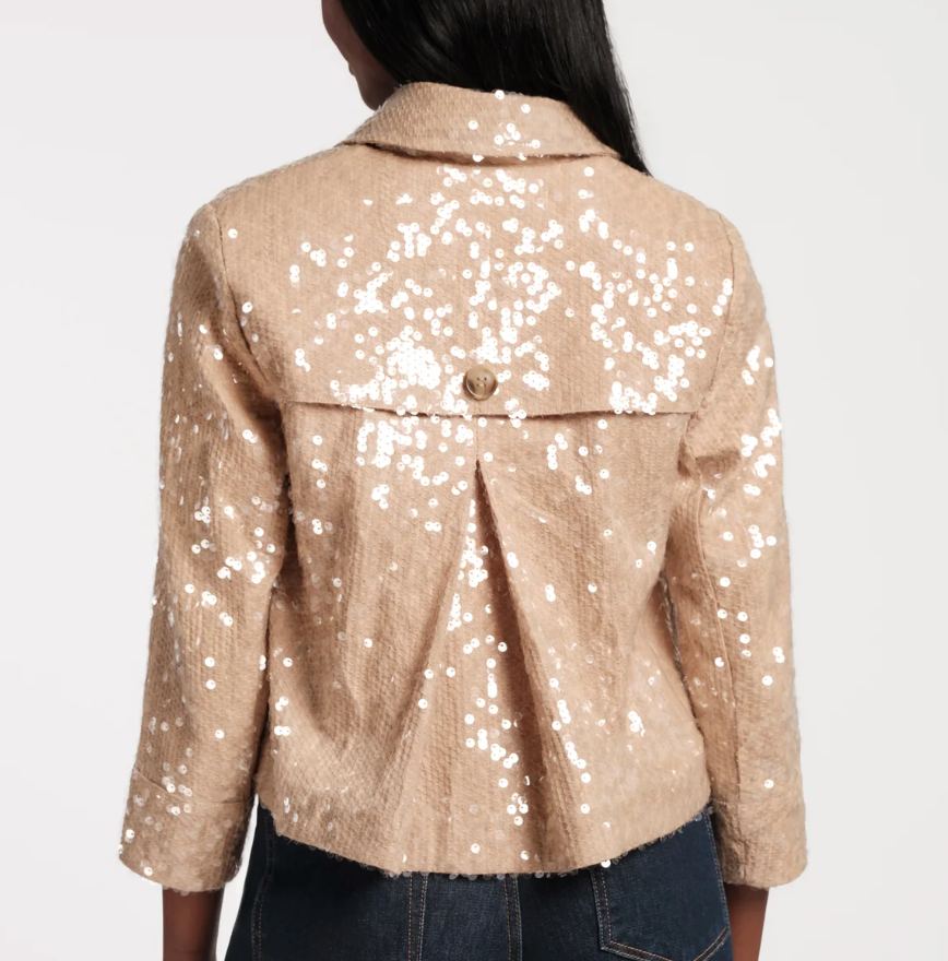 Sequin Moto Jacket