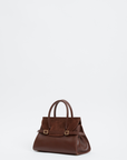 River Small Suede Top Handle Bag
