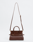 River Small Suede Top Handle Bag