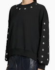 Studded Sleeves Brandy Pullover
