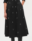 Jazz Embellished Pintuck Midi Dress