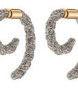 Luna Braided Pave Earrings