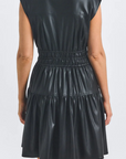 Tora Dress in Faux Leather