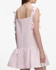 Pink Flower Taffeta Dress