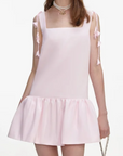Pink Flower Taffeta Dress