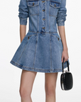 Denim Mini Shirt Dress