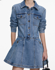 Denim Mini Shirt Dress