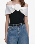 Crepe Flower Top