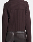 Long Sleeve Rib Crop Turtleneck