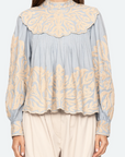 Alexandra Embroidery Long Sleeve Blouse