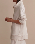Molly Half Zip Longline Sweat