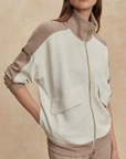 Garcia 2 Tone Zip Through Sweat