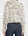 Love Journal Cropped Tasha Sweater