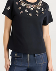 Tumbling Flowers Shrunken Tee