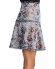 Foil Printed Tweed Jaxina Skirt