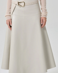 Vita Maxi Skirt in Recycled Leather