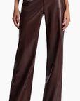 Alexander High Rise Vegan Leather Ankle Pant w Cuff