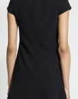 Short Sleeve Tier Seam Dress