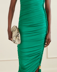 Alessia Draped Jersey Midi Dress