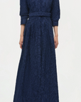 Courtney Long Sleeve Belted Gown