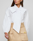 Deon Tie Neck Blouse