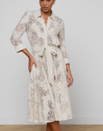 Ralphie 3/4 Sleeve Midi Dress