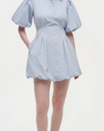 Cleo Balloon Pintuck Mini Dress