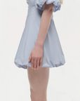 Cleo Balloon Pintuck Mini Dress