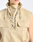 Solara Stretch Twill Sleeveless Anorak