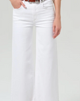Lyra Wide Leg Crop in Soft White