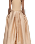 Heavy Satin Full Skirt Tank Top Princess Dress