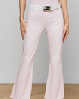 Kendra High Rise Crop Flare Coated