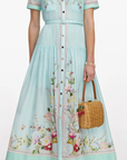 Floral Organza Midi Dress