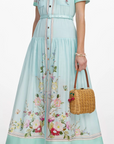 Floral Organza Midi Dress