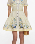 Floral Organza Mini Dress