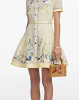 Floral Organza Mini Dress