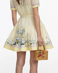 Floral Organza Mini Dress