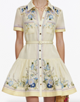 Floral Organza Mini Dress