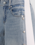 Amazing Low Rise Jean w Knit Panel