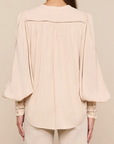 Kiera Ladder Trim Blouse
